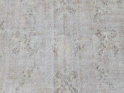 6x10 Neutral Boho Rug, Turkish Beige Hand Knotted, Dining Room Decor