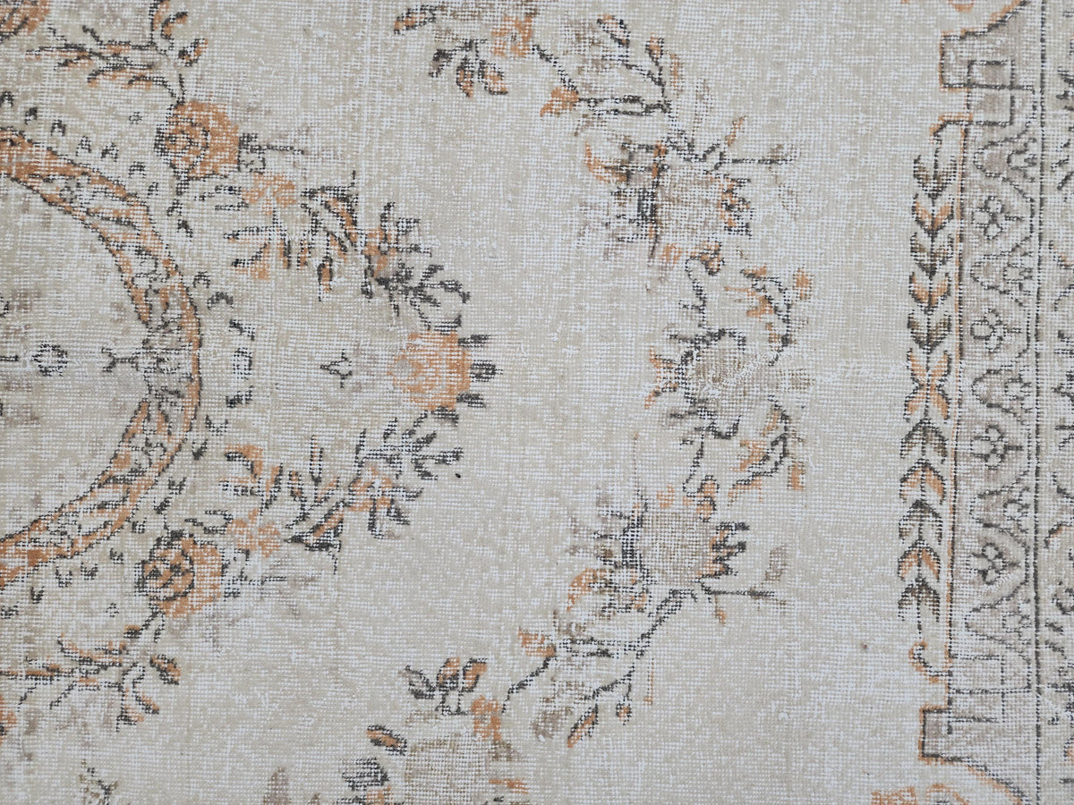 Oushak Rug 6x10, Turkish Hand Made Wool Carpet, Medallion Design