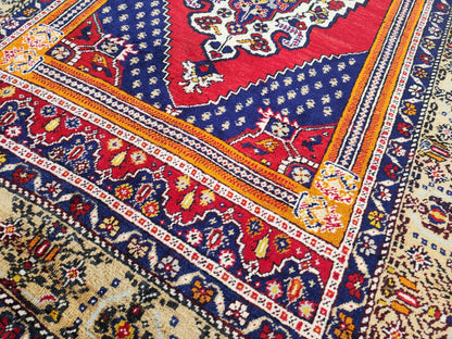 5x8 Hand Made Area Rug, Oriental Turkish Hand Made Decor, Rustic Home Decor
