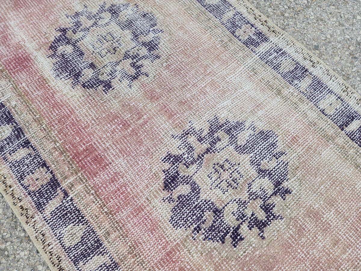 2x10 Hand Made Runner Rug, Turkish Oushak Carpet, Hallway Boho Decor