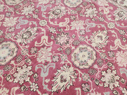 6x8 Turkish Hand Made Rug, Bohemian Rustic Decor, Oushak Red Wool Carpet