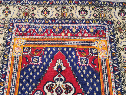 5x8 Hand Made Area Rug, Oriental Turkish Hand Made Decor, Rustic Home Decor