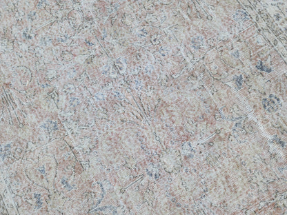 6x10 Turkish Rug, Boho Home Decor, Faded Pink Neutral Carpet