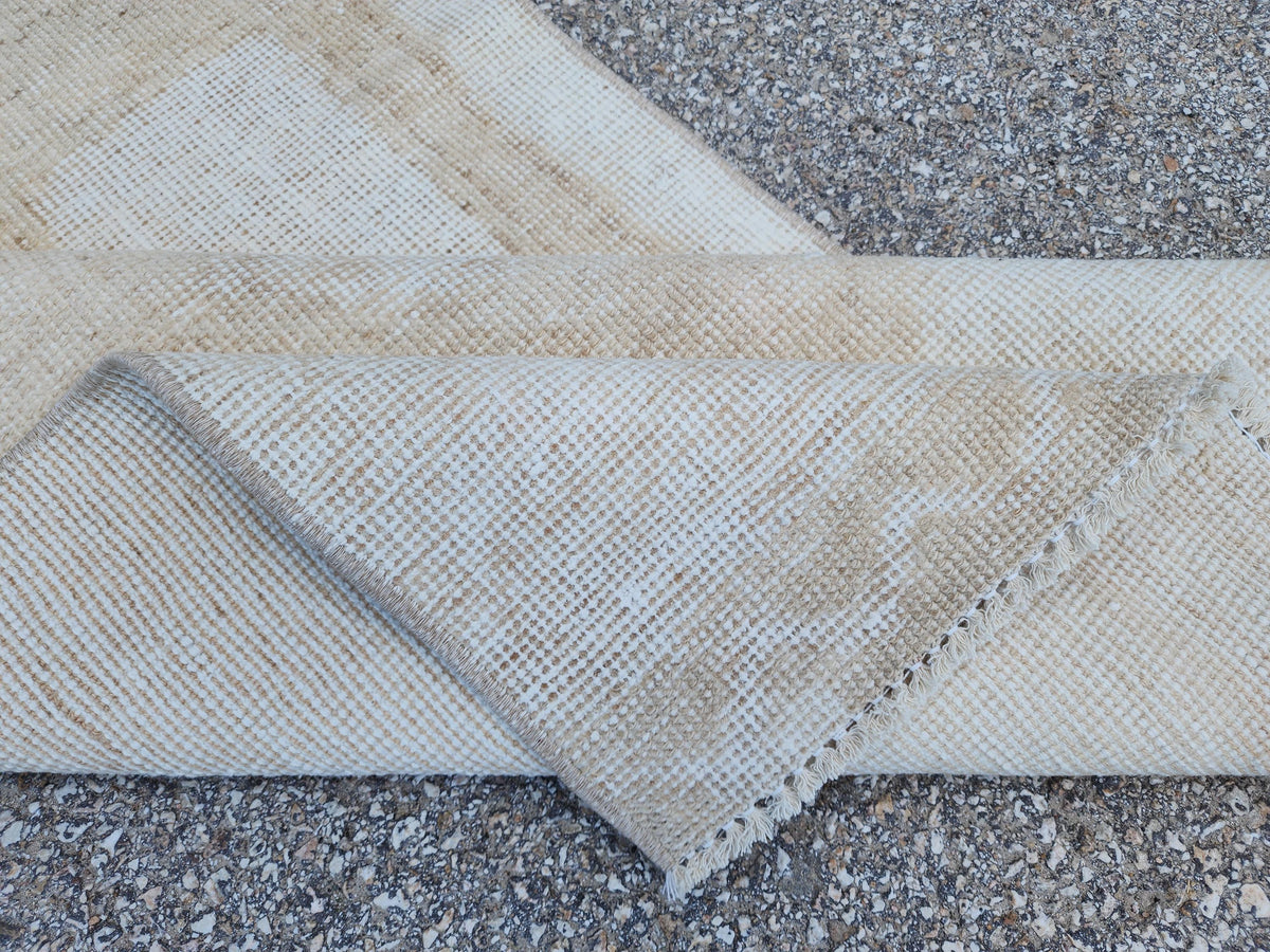 2x12 Muted Oushak Turkish Runner Rug: Boho Hallway Decor