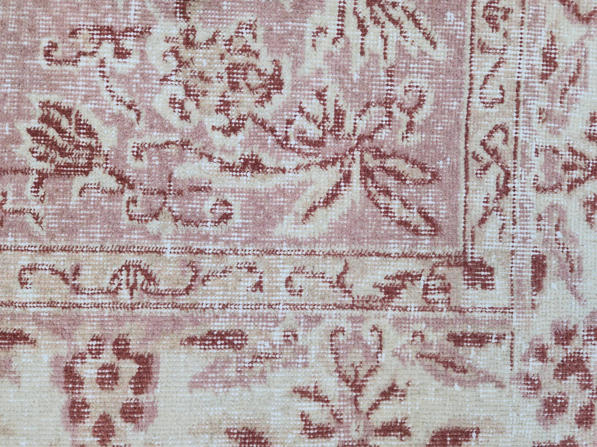 Turkish Area Rug 5x8, Hand Knotted Oriental Wool, Living Room Boho Decor