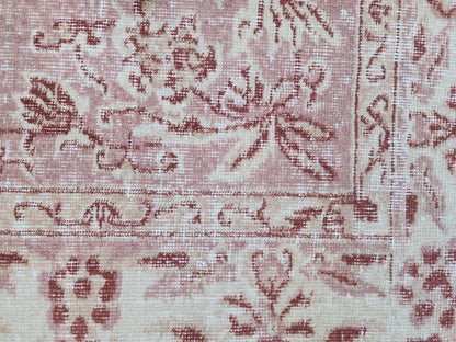 Turkish Area Rug 5x8, Hand Knotted Oriental Wool, Living Room Boho Decor
