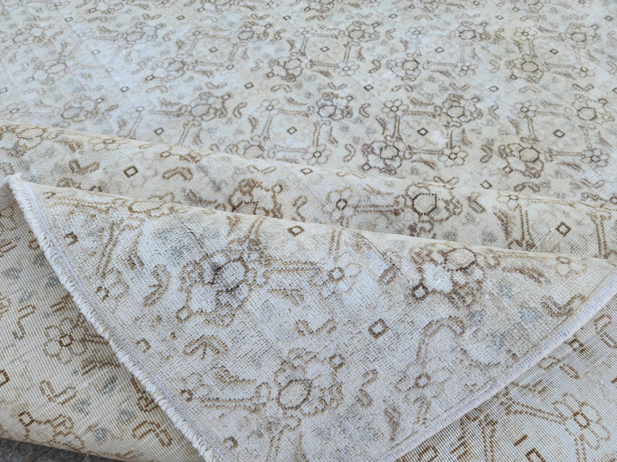 6x8 Neutral Rug, Hand Knotted Rustic Home Decor, Eco Friendly