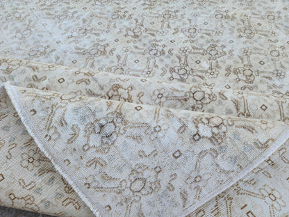 6x8 Neutral Rug, Hand Knotted Rustic Home Decor, Eco Friendly