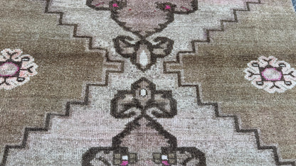 4x12 Natural Wool Runner Rug, Hand Made Rustic Decor, Up Cycled Wool