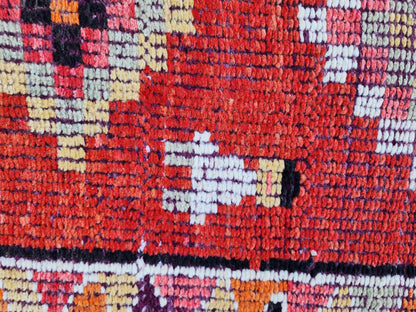 2x10 Herki Runner Rug, Hand Knoted Wool Decor, Hallway Decor, Eco Friendly