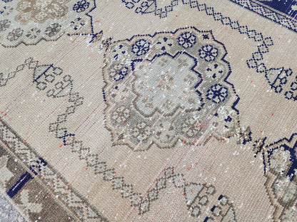 3x10 Geometric Runner Rug, Home Hallway Decor Runner, Rustic Boho Decor, Turkish hand Made