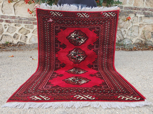 2x3 Mini Doormat, Vintage Hand Made Turkish Rug, Bohemian Home Mini Decor