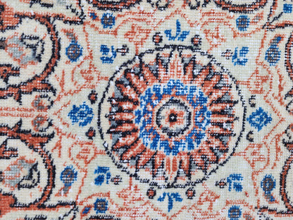 Hand Made Rug 6.6 x 9.8 ft, Turkish Hand Knotted Oushak Design Carpet, Home Decor