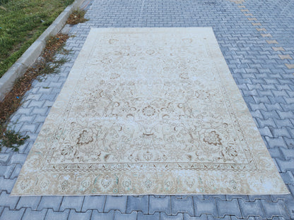 Vintage Wool Large Rug 9x12 ft - skua209