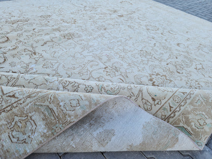 Vintage Wool Large Rug 9x12 ft - skua209