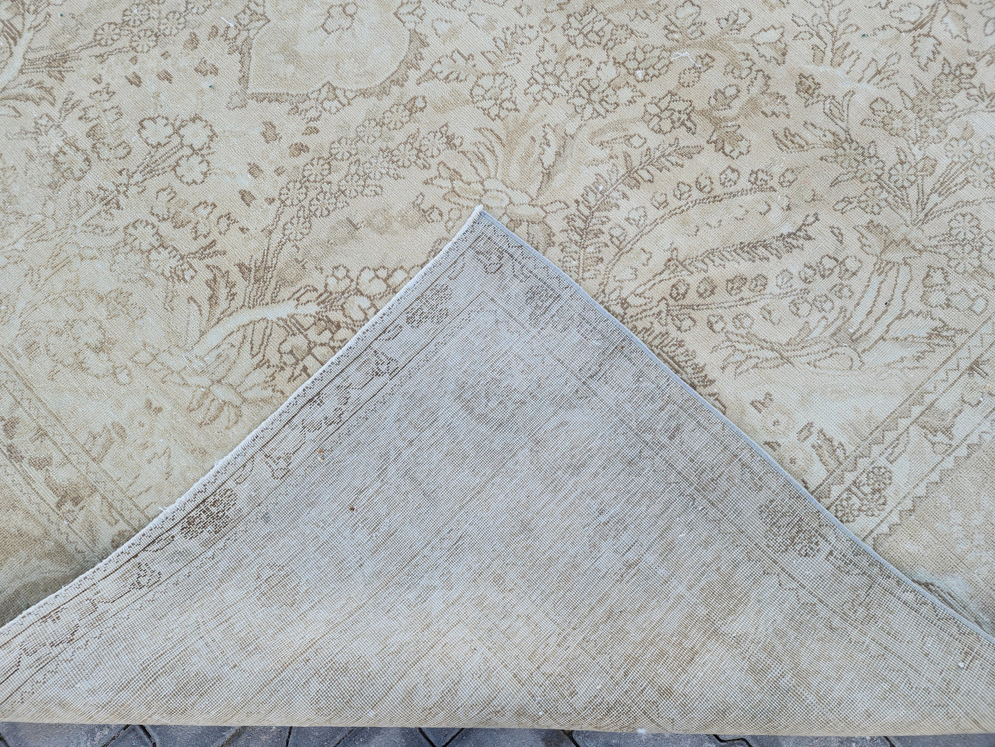 Vintage Neutral Large  Rug 10x13 ft - skua216