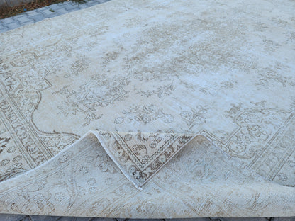 Vintage Neutral Large Rug 9x12 ft - skua220