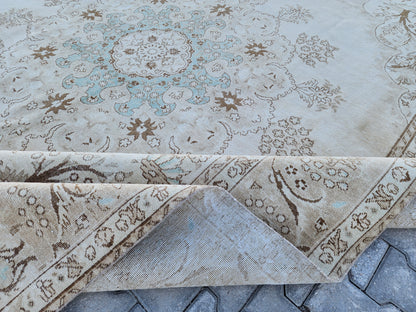Large Wool Rug 9x12 ft - sku1414