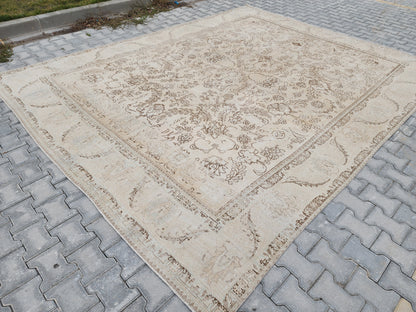 Vintage Hand Woven Rug 9x12 ft - sku1462