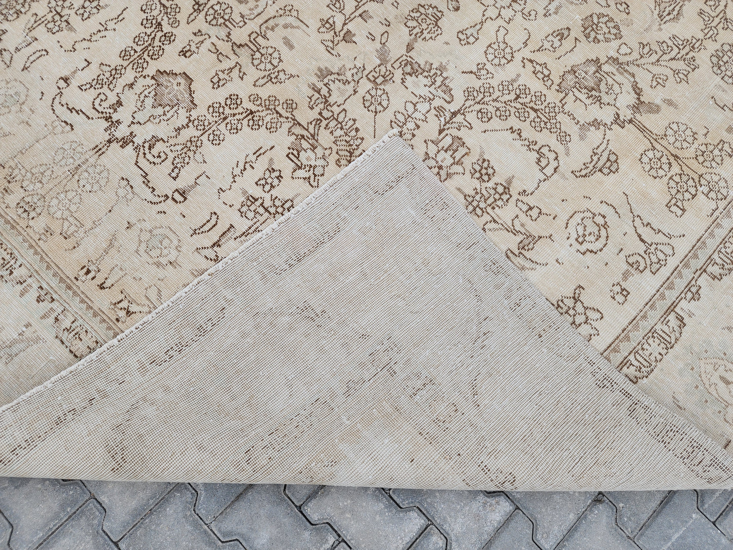 Vintage Hand Woven Rug 9x12 ft - sku1462