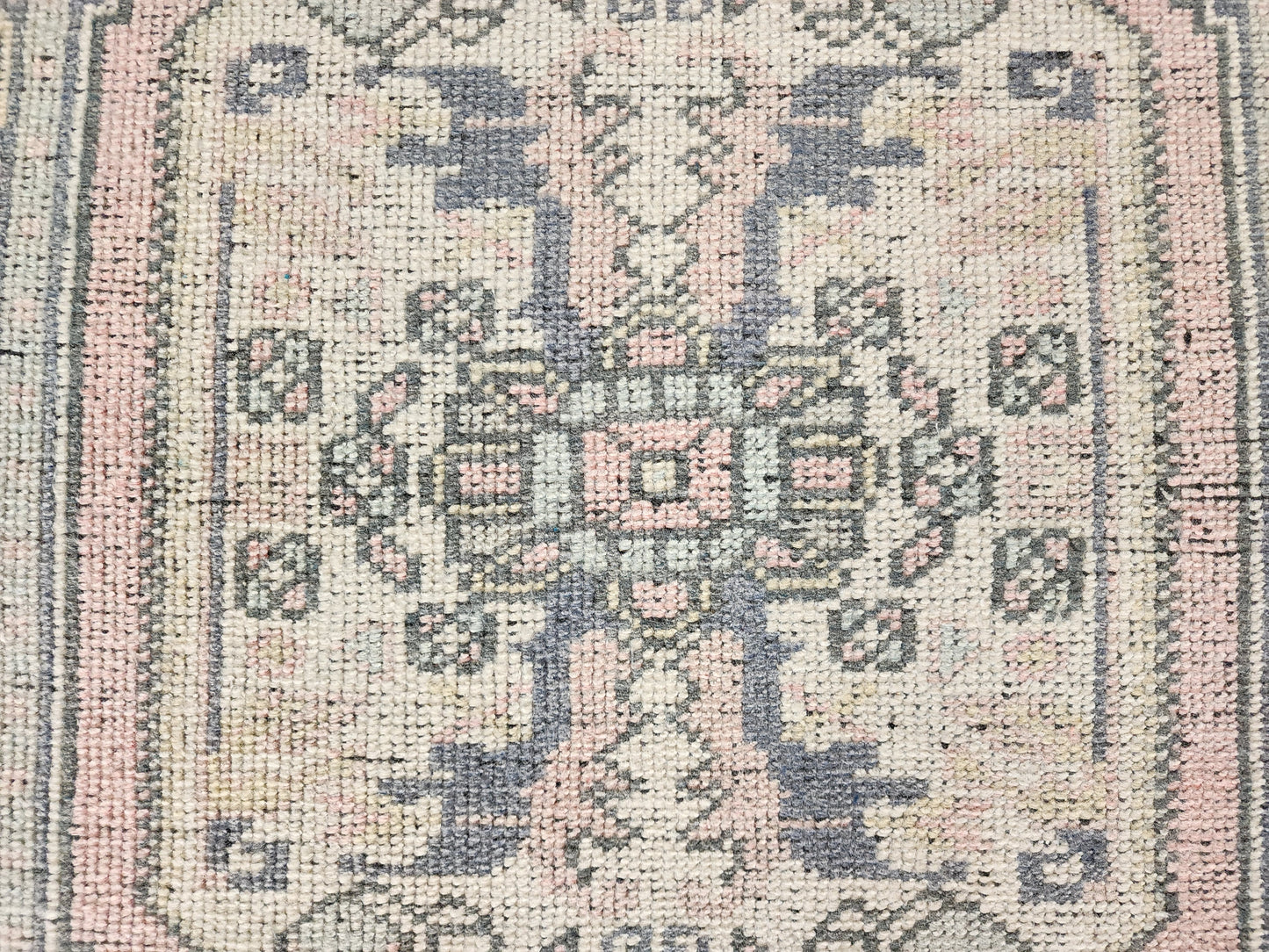 Turkish Small Rug, Hand Knotted Rug 2x3 ft- skuy109