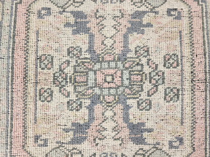 Turkish Small Rug, Hand Knotted Rug 2x3 ft- skuy109