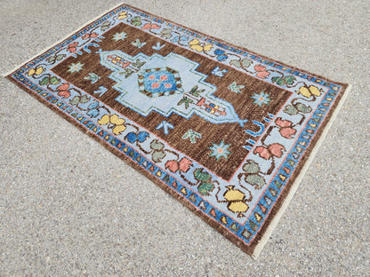Oushak Hand Made Rug 3x5 ft - sku1801