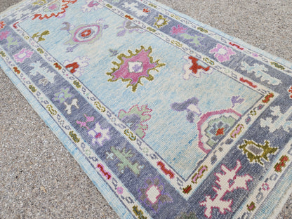 Turkish Small Oushak Rug  3x6 ft - sku1804