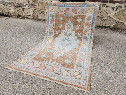Oushak Small Wool Rug 3x5 ft - sku1810