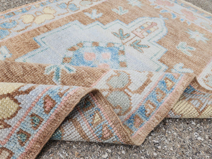 Oushak Small Wool Rug 3x5 ft - sku1810