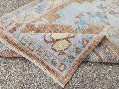 Oushak Small Wool Rug 3x5 ft - sku1810