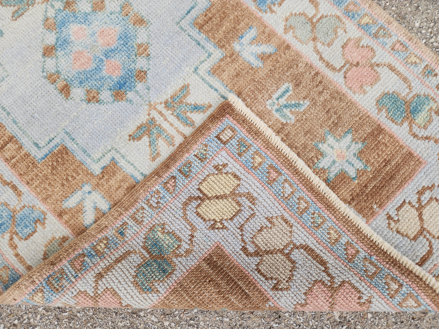Oushak Small Wool Rug 3x5 ft - sku1810