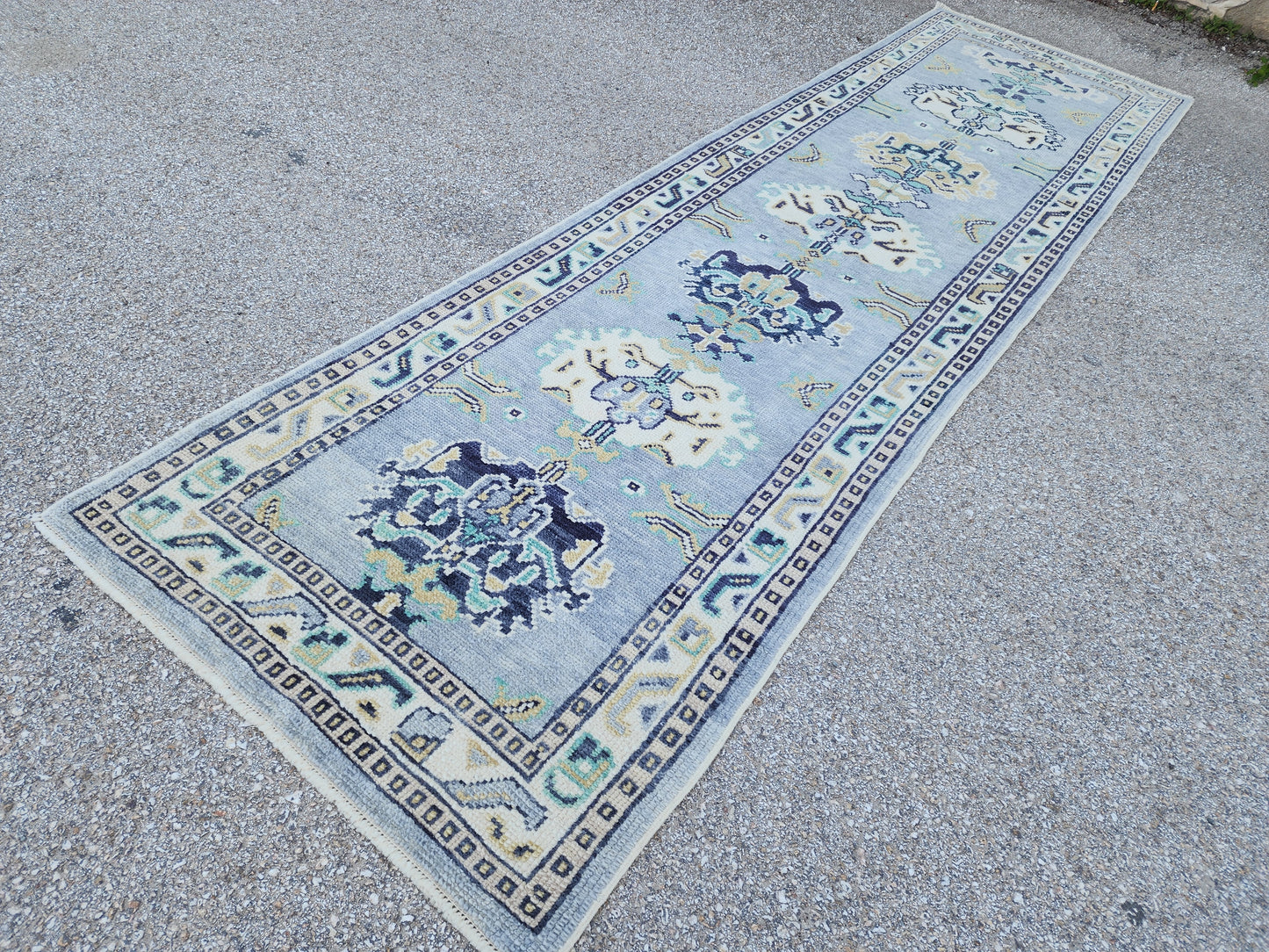 Oushak Hand Knotted Runner Rug 3x11 ft - sku1654