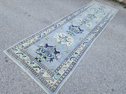 Oushak Hand Knotted Runner Rug 3x11 ft - sku1654