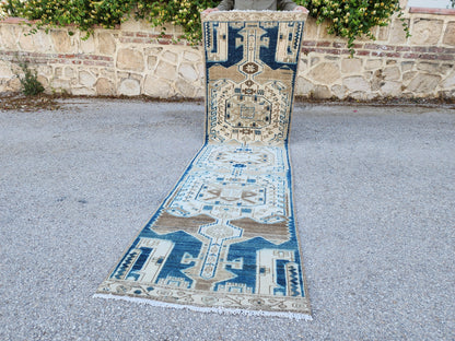Hand Made Runner Rug 2x9 - sku1939