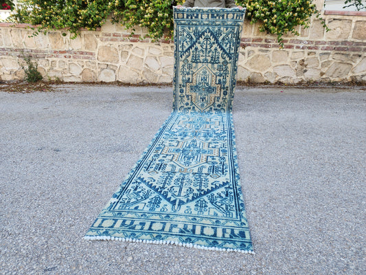 Turkish Wool Runner Rug 2x10 - sku1940