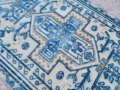 Turkish Wool Runner Rug 2x10 - sku1940