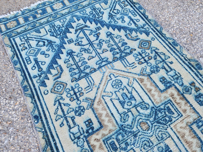Turkish Wool Runner Rug 2x10 - sku1940