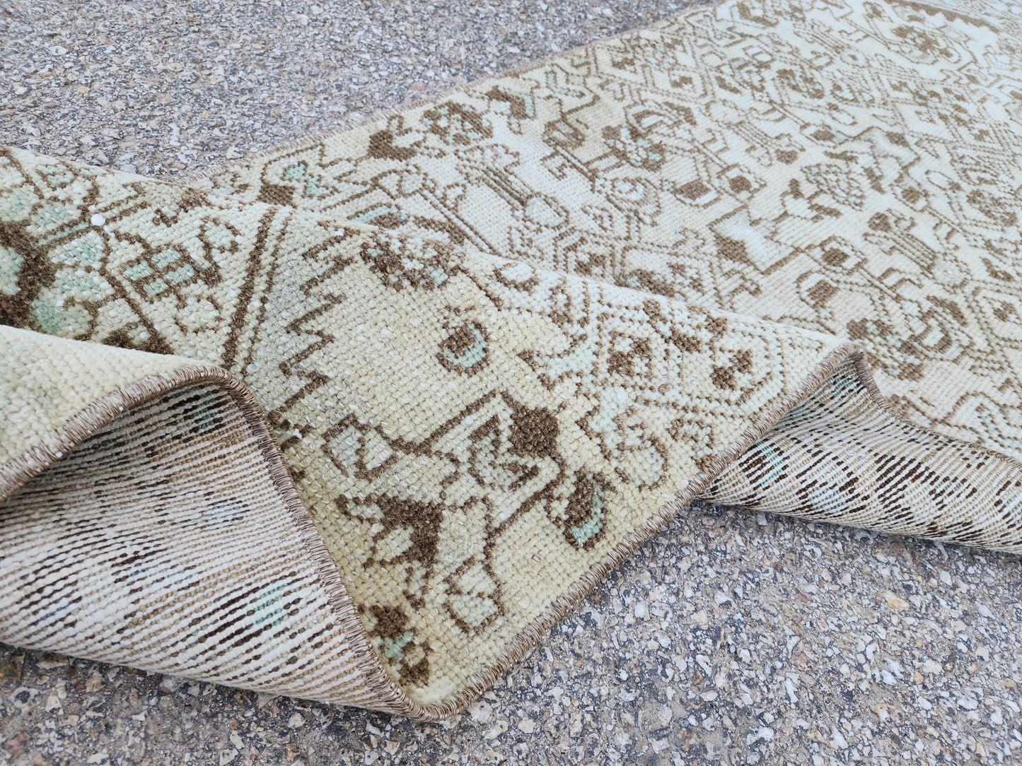 Hallway Neutral Woven Runner Rug 2x6 - sku1947