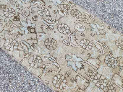 Farmhouse Neutral Woven Runner Rug 2x6 - sku1948