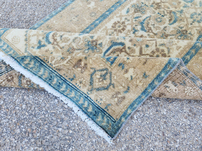 Neutral Hand Woven Runner Rug 3x9 - sku1955