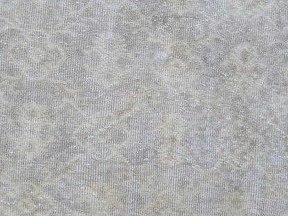 7x10 Neutral Rug, Geometric Design, Turkish Wool hand Made, Living Room Decor