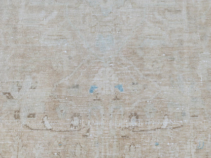 Neutral Muted Runner Rug 3x10, Bohemian Home Decor, Turkish Hand Made Carpet, Beige Color