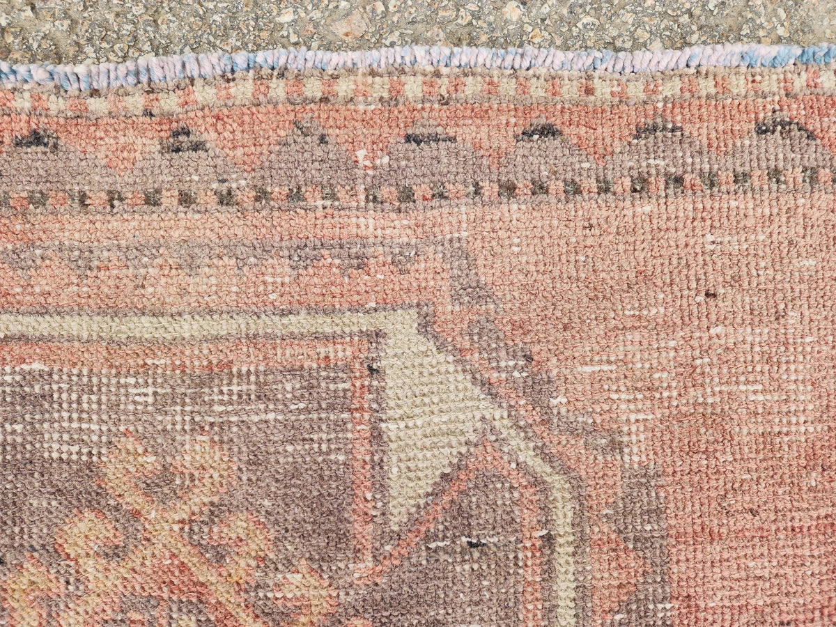 Turkish Runner Rug 2.6x9.8 ft, Oriental Hand Made Carpet, Hallway Rustic Runner