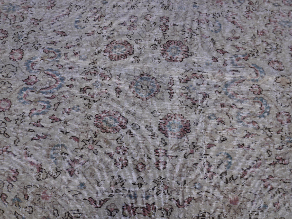 Handwoven Rug 6x9, Wool & Cotton Turkish Rug, Living Room Decor