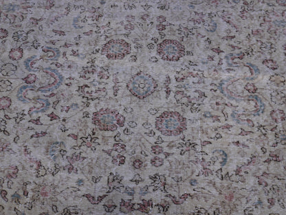 Handwoven Rug 6x9, Wool & Cotton Turkish Rug, Living Room Decor