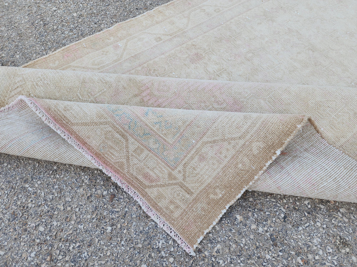 3x10 Vintage Turkish Wool Runner Rug, Hand-Knotted Hallway & Entryway Rug