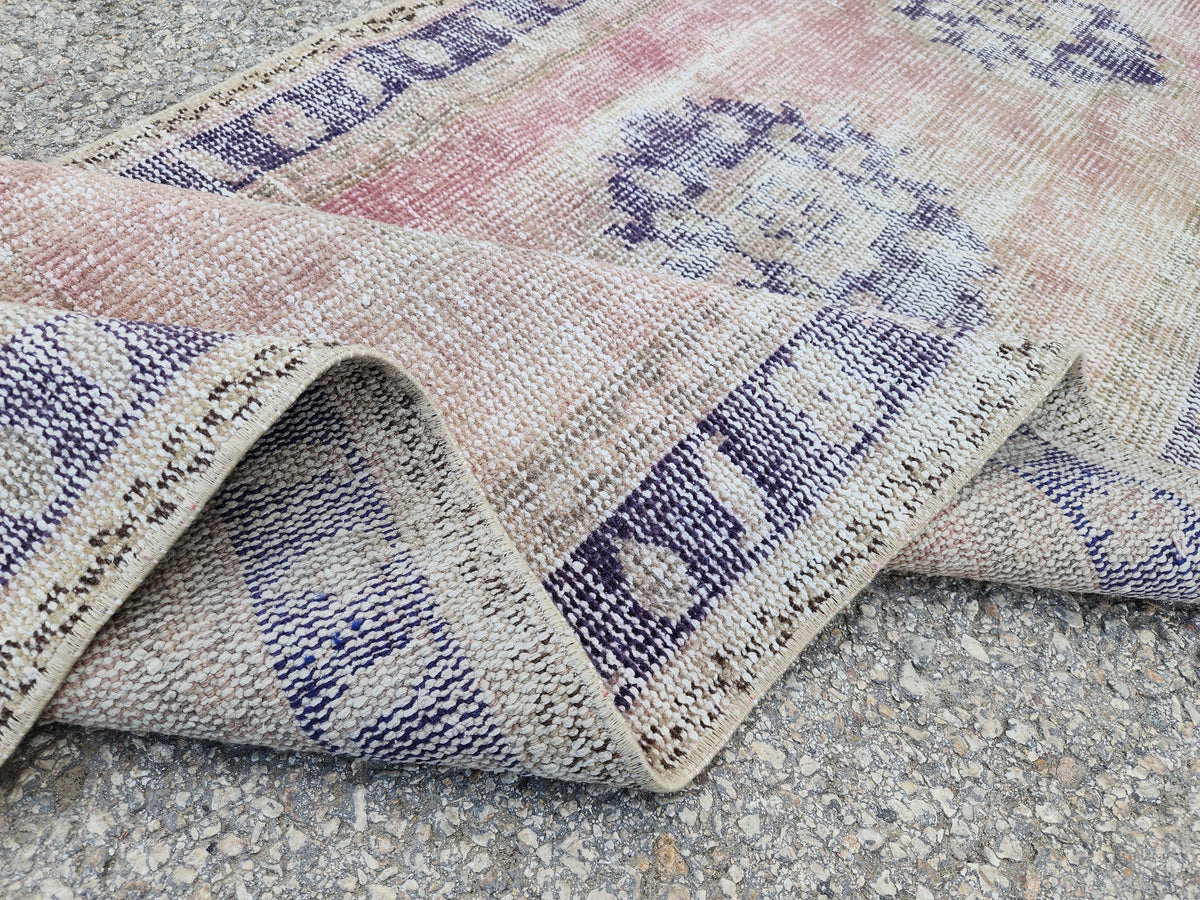 2x10 Hand Made Runner Rug, Turkish Oushak Carpet, Hallway Boho Decor
