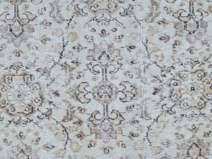 Hand‑woven Turkish Oushak Wool Rug Neutral 5×8 Area Rug: Home Decor