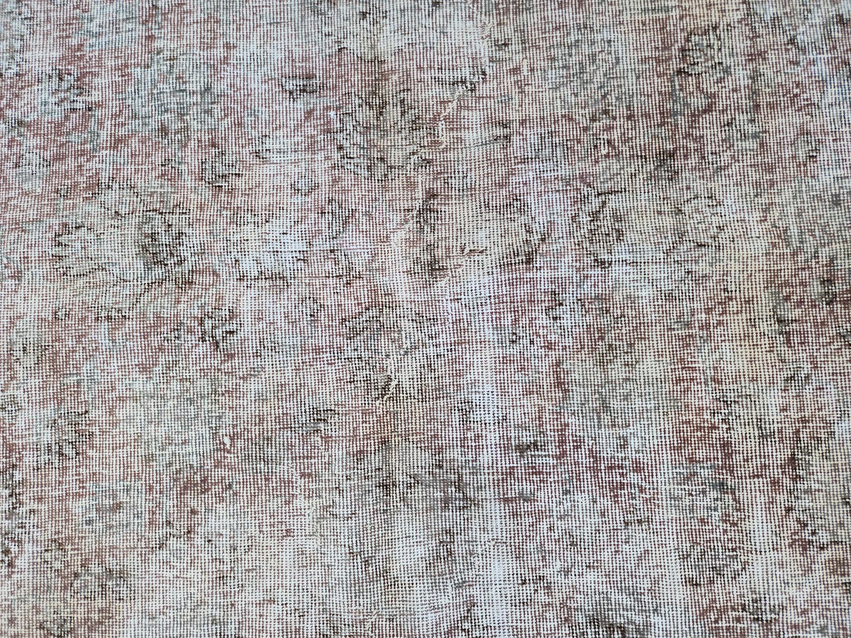Vintage Oushak Rug 5x8: Handwoven Turkish Wool, Neutral Farmhouse Style